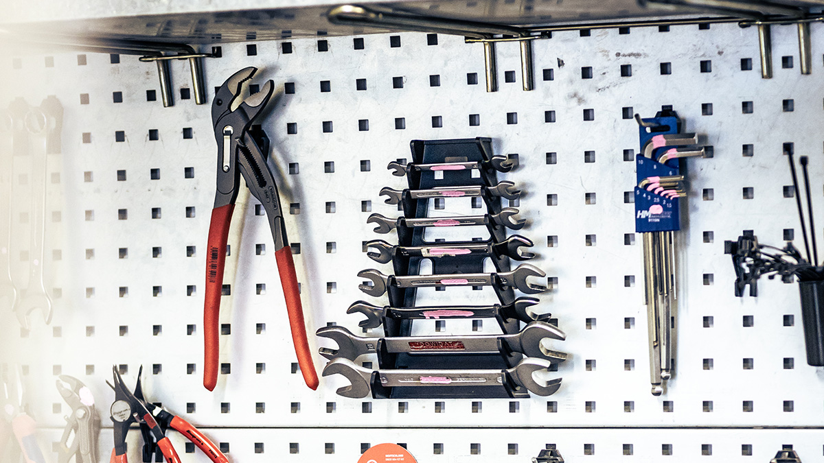 Werkzeuge in unserer Fahrradwerkstatt