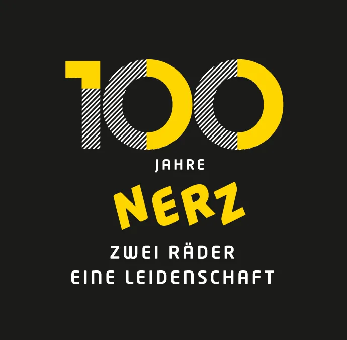100 Jahre Zweirad-Center Nerz – Jubiläumsbanner