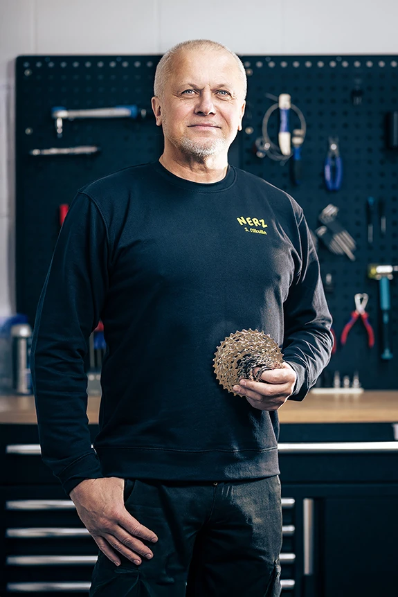 Porträt von Serhii Nikulin, Werkstatt